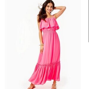 Lilly Pulitzer Adia Tiered Maxi Dress EUC size medium